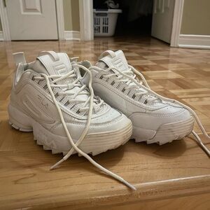 Fila White Chunky Sneakers